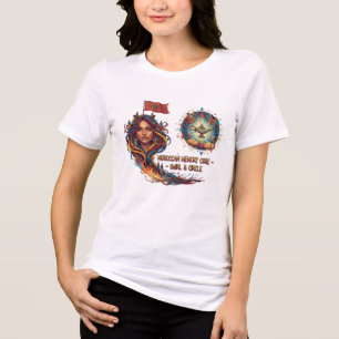 Camiseta Triblenda Diseño del Alma Marroquí y Símbolos Culturales