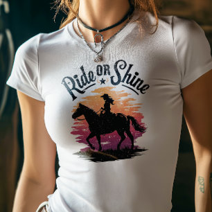 Camiseta Triblenda Diseño del atardecer de lechera