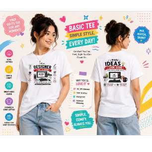 Camiseta Triblenda Diseño divertido de diseñador Café para diseñado