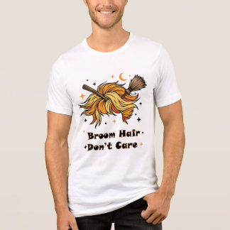 Camiseta Triblenda Diseño divertido de Halloween de pelo de escoba no