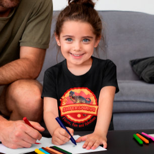 Camiseta Triblenda Diseño Divertido de Hermana Chica Dinosaurio Siste