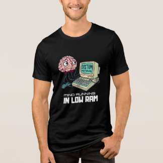 Camiseta Triblenda Diseño Divertido de Sobrepensamiento del Sistema