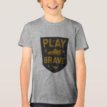Diseño Embroidered de Fútbol Play Brave