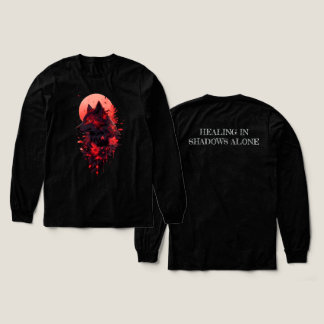 Camiseta Triblenda Diseño épico de los lobos en la sombra