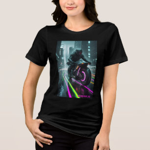 Camiseta Triblenda Diseño estético ciberpunk / retro