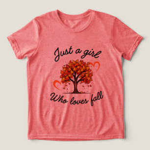 Camiseta Triblenda Diseño Estético de Otoño Acogedor