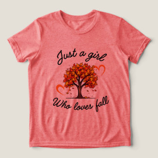 Camiseta Triblenda Diseño Estético de Otoño Acogedor