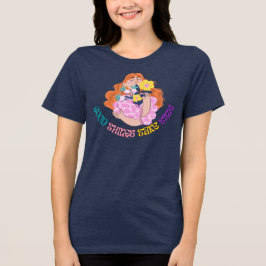 Camiseta Triblenda Diseño Estético Floral de Niña Inspirador