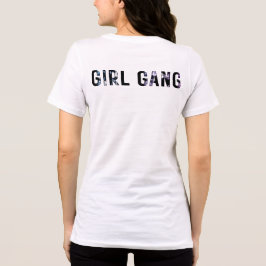 Camiseta Triblenda Diseño estético vintage Chica Gang Retro