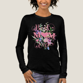 Camiseta Triblenda Diseño Floral Acuarela Mejor Mamá del Mundo
