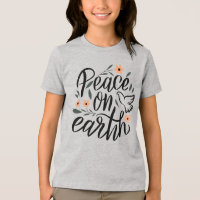 Diseño floral de la paz en la Tierra