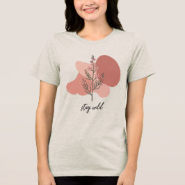 Camiseta Triblenda Diseño floral silvestre