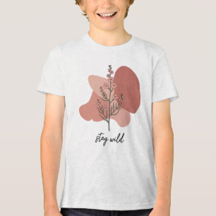 Camiseta Triblenda Diseño floral silvestre