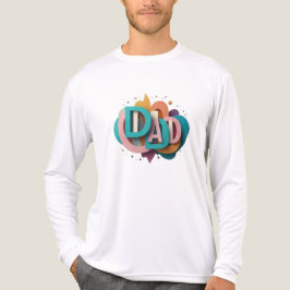 Camiseta Triblenda Diseño gráfico colorido en 3D "DAD" | Hombre