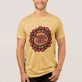Camiseta Triblenda Diseño gráfico motivacional de Happy Mind Happy Li