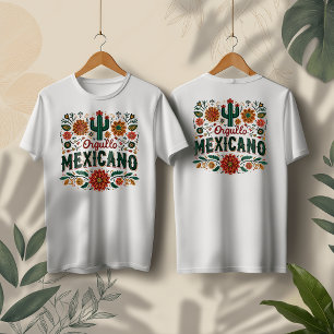 Camiseta Triblenda Diseño mexicano de Orgullo, Mes de la Herencia His