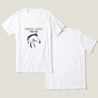 Camiseta Triblenda Diseño Mínimo de Cabeza de Caballo para Amantes de