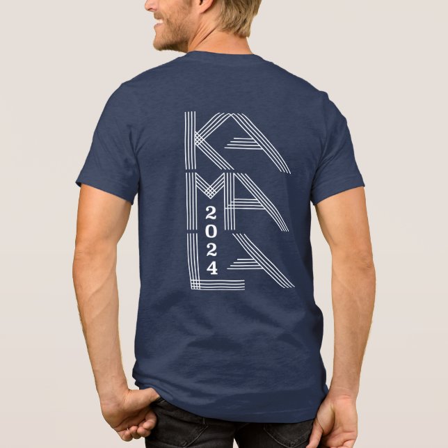 Camiseta Triblenda Diseño moderno Kamala 2024 (Reverso )