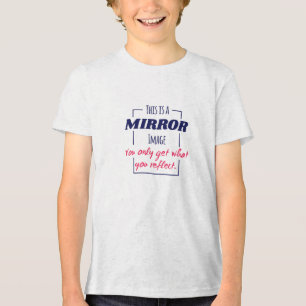 Camiseta Triblenda Diseño Motivacional de Mentalidad de Reflexión en