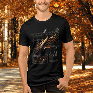 Camiseta Triblenda Diseño Musical Sutil Unisex