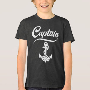 Camiseta Triblenda Diseño Náutico Ancla Barco de Vela Capitán