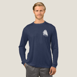 Camiseta Triblenda Diseño Náutico Ancla Barco de Vela Capitán