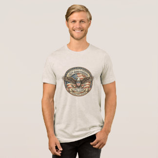 Camiseta Triblenda Diseño Patriótico Vintage del 250 Aniversario de E