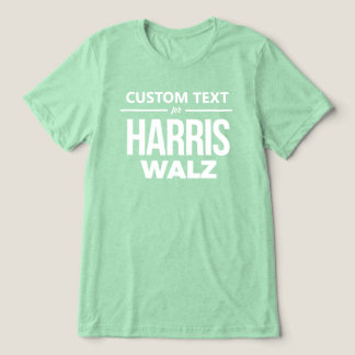 Camiseta Triblenda Diseño personalizado para Harris Walz