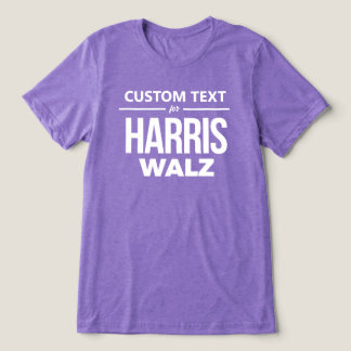 Camiseta Triblenda Diseño personalizado para Harris Walz
