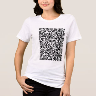 Camiseta Triblenda Diseño personalizado tu propio código QR Personali