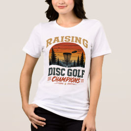 Camiseta Triblenda Diseño Retro Atardecer Campeones de Disc Golf