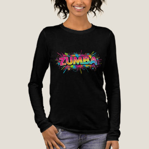 Camiseta Triblenda Diseño superior de manga larga Zumba para mujeres