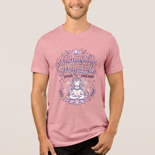 Camiseta Triblenda Diseño tipográfico mágico adorable Namastay Unicor