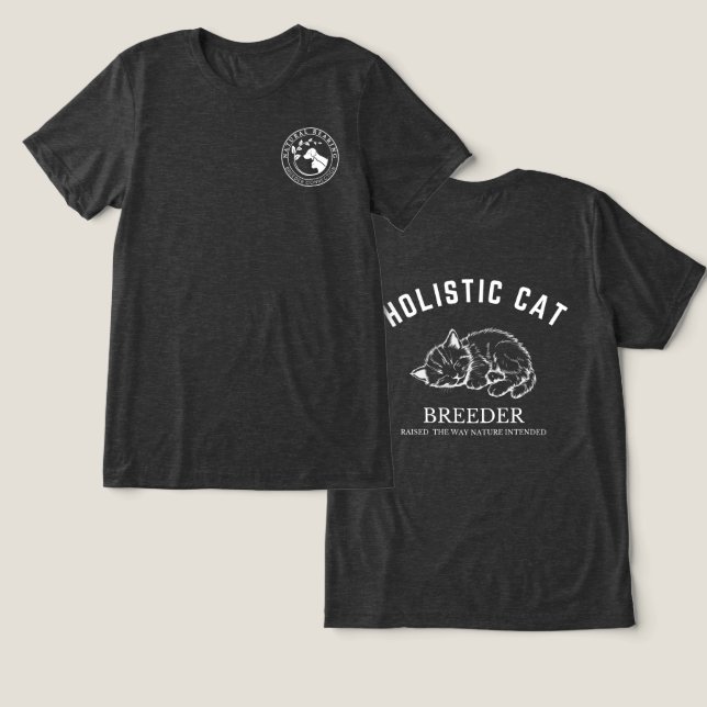 Camiseta Triblenda Diseño unisex blanco holístico para la reproducció (Diseño Anverso y Reverso)