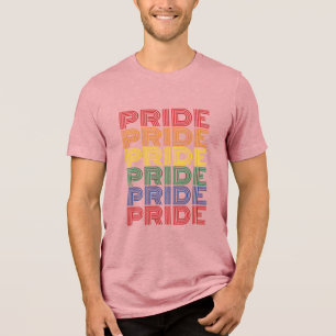 Camiseta Triblenda Diseño vectorial de tipografía retro de orgullo ar