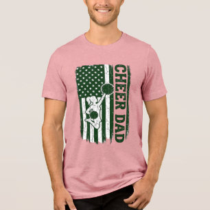Camiseta Triblenda Diseño vectorial vintage de bandera americana de C