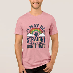 Camiseta Triblenda Diseño vectorial vintage de orgullo de aliado hete