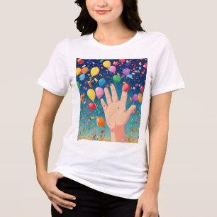 Camiseta Triblenda Diseño WebP de Confetti