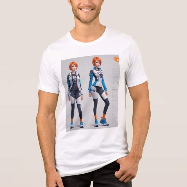 Camiseta Triblenda Diseños de robots (Anverso)