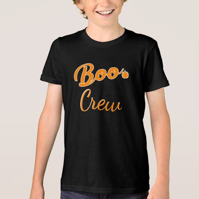 Camiseta Triblenda Disfraces de Halloween Boo Crew Family Mating (Anverso)