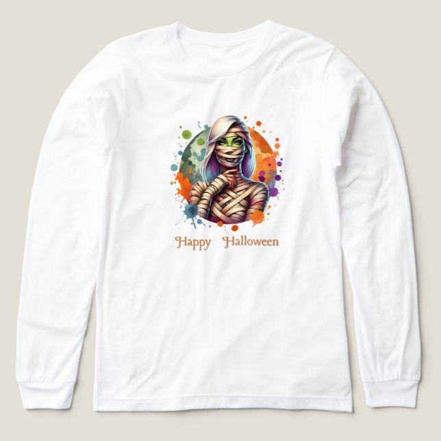 Camiseta Triblenda Disfraces de Halloween con temas de Zombie (Diseño frontal)