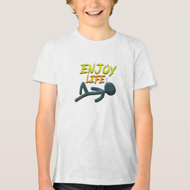 Camiseta Triblenda Disfrutar de la vida (Anverso)