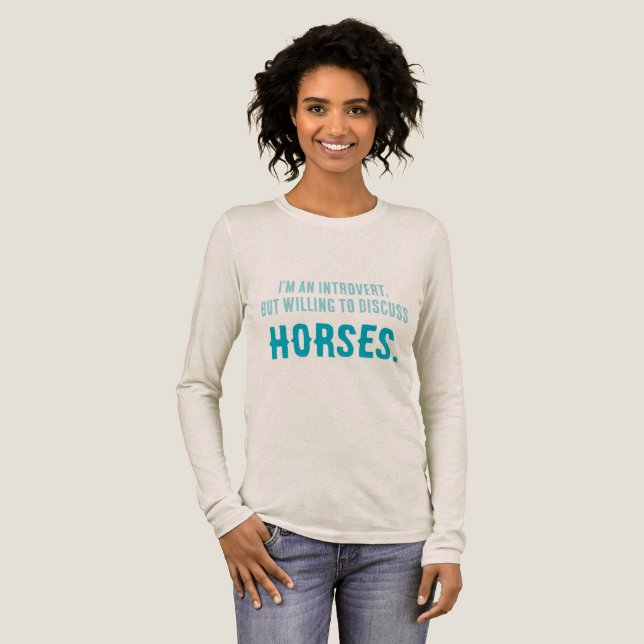 Camiseta Triblenda Dispuesto a discutir HORSES (Anverso Completo)