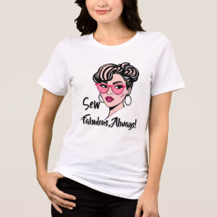 Camiseta Triblenda Diva de costura de Moda retro