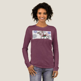 Camiseta Triblenda Diversión de llama en invierno