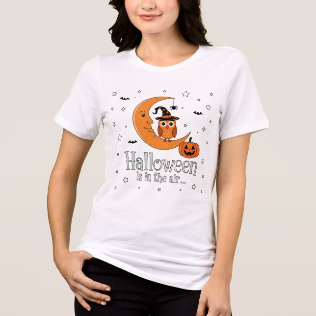 Camiseta Triblenda Diversión espeluznante: La magia de Halloween llen (Anverso)