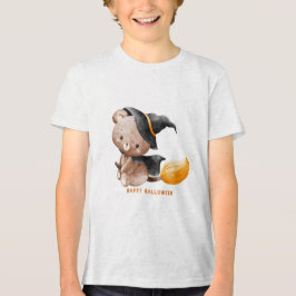 Camiseta Triblenda Diversión Retro "Truco o Trato" Salpicadura Hallow