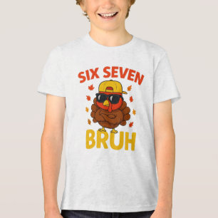 Camiseta Triblenda Divertido 67 Bruh Pavo para Hombres Chicos Adolesc