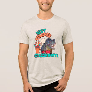 Camiseta Triblenda Divertido Dinosaurio Mejor Profesor en el Aula