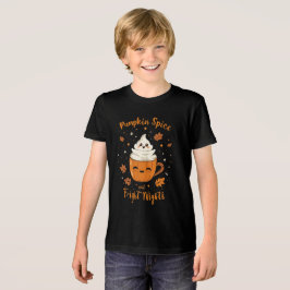 Camiseta Triblenda Divertido Halloween: "Especias de calabaza y noche